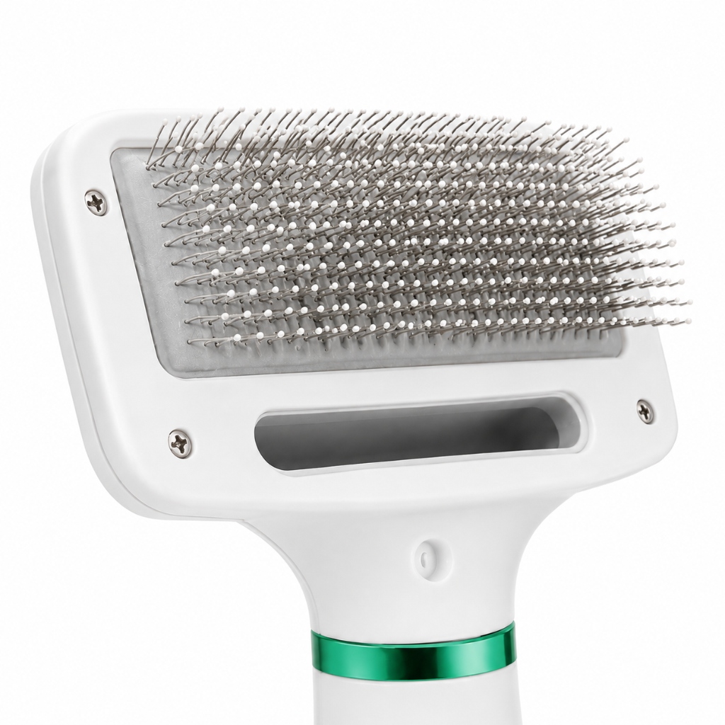 Cepillo DryCare detalle de las púas de acero